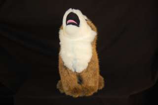 11 Plush Stuffed Animal House Howling Pose Wolf DOG TOY  
