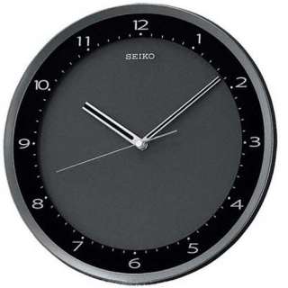 Seiko QXA393JLH Black Metallic Case Wall Clock  