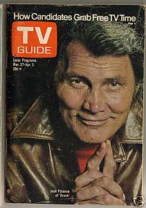BRONK 1976 TV Guide Jack Palance  
