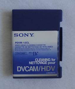 SONY DVCAM/HDV PDVM 12CL VIDEOHEAD CLEANING CASSETTE *H  
