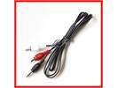 2x 1.2M 3.5mm Male Plug To 2 RCA Male Stereo Audio AV Adapter Cable 