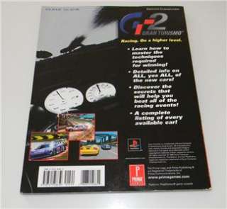 Gran Turismo 2 (GT2) Official Strategy Guide Prima PlayStation PS1 