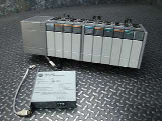 Allen Bradley SLC 500 PLC With N104V, NI4, OW16, IB32, & DH 485 Link 