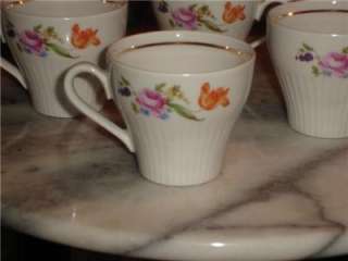 Jlmenau Henneberg Porcelain Demitasse Cups  