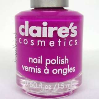 Claires Flashy Neon Purple Nail Polish   Hot New Color  