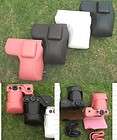 Leather case bag  Sony NEX C3 NEXC3 camera 18 55mm lens black brown 