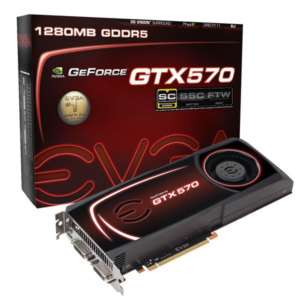 NEW eVGA Geforce GTX 570 SuperClocked Geforce GTX570 SC 0843368014810 
