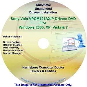 Sony Vaio VPCM121AX/P Drivers Restore Recovery DVD  