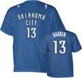 James Harden adidas Blue Name and Number Oklahoma City Thunder T Shirt