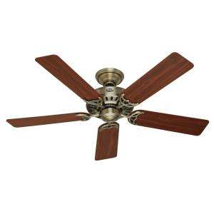 Summer Breeze 52 in. Antique Brass Ceiling Fan 25511 at The Home Depot