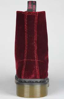 Dr. Martens The Page 8Eye Boot in Cherry Red Velvet  Karmaloop 