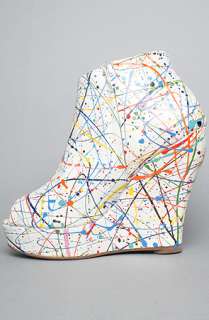 Jeffrey Campbell The Tick Paint Shoe in White Multi  Karmaloop 