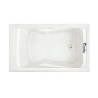 Evolution 5 ft. Whirlpool Tub with EverClean with Reversible Drain in 