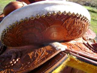 HAND MADE HIGH GRADE 16 LEATHER WESTERN WADE ROPER ROPING COWBOY 