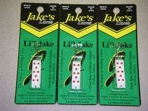 JAKES JAKES SPIN A LURE LIL JAKES LIL WHITE 3 PACK  