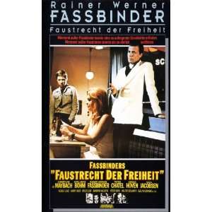 Faustrecht der Freiheit   R. W. Fassbinder [VHS] Peter Chatel, Ulla 