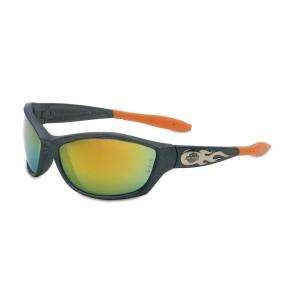 Harley Davidson HD1000 Series Safety Glasses with Orange Mirror Tint 