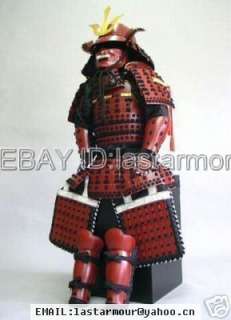 Rüstung Art Japanese Samurai suit of Red Armor wearable  