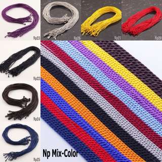   MultiColor 18 Silk Thread Cord String To European Bead Charm Necklace