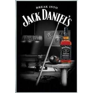 Jack Daniels Poster und Kunststoff Rahmen   Pool Room (91 x 61cm 