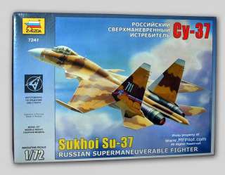 SUKKOI Su 37 Soviet Fighter   1/72 Zvezda Kit #7241  