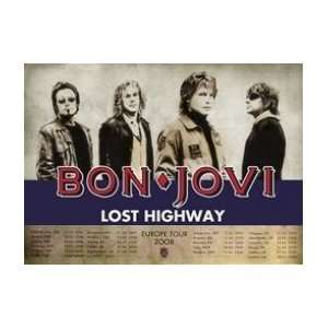 Bon Jovi   Lost Highway Europe Tour 2008   90x64cm   Poster Print 