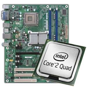 Intel DG43NB Motherboard CPU Bundle   Intel Core 2 Quad Q6700 