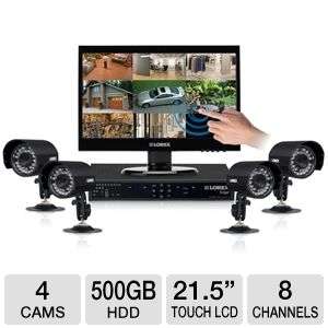 LOREX LH328501C4T22B DVR Security System   21.5 Touch Screen Monitor 