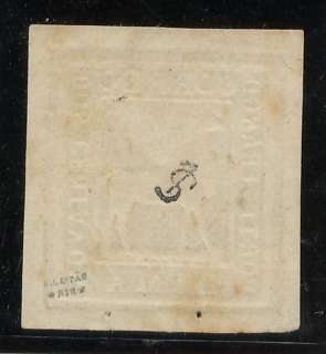 PERU stamp Sc#20 $250 Michel #18 $550 USED llama SIGNED  