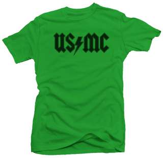 USMC Rock US Marine Corps Funny Parody T shirt  
