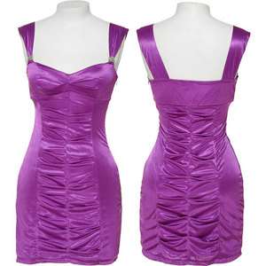 LOVE TEASE Stretch Pleated Party Dress (Orchid)  