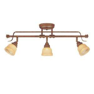   Fixture with Tea Stained Glass Shades ES0090WAL 