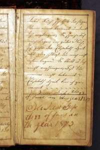   Leather Bound German Bible Fraktur Handwriting Family History  