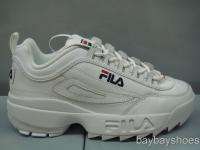 FILA DISRUPTOR 2 WHITE/BLUE/RED TRAINER MENS ALL SIZES  