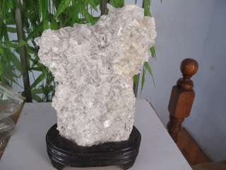 64lb NATURAL Clear Chisel Barite Mineral Display Specimen + STAND 