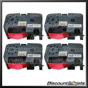 4pk Red Ribbon Cartridge 767 1 for Pitney Bowes B700  