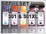 Tinte Refill Set Nachfülltinte Refillset Druckertinte HP DESKJET 1050 