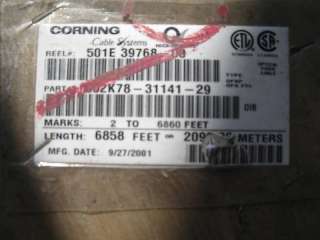 Corning Fiber 002k78 31141 29 6860 Ft Roll  