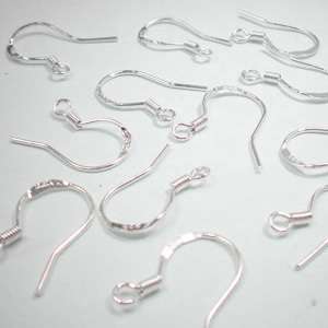 12 x Sterling Silver Earring Hooks French Ear Wire NEW  