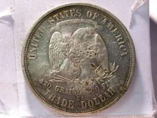 1875 CC SILVER TRADE DOLLAR ID#L69  