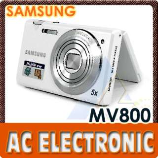 Samsung MV800 MultiView 16.1MP 5x Zoom Camera White+8GB+7Gifts+1 Year 