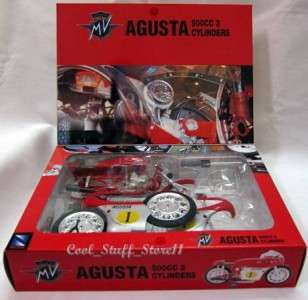 12 MV Agusta 500cc 3 Cylinders Die cast New Ray Mini Champion Model 