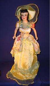Antique Boudoir 31 Doll Taffeta Satin Dress  