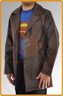 Supernatural Dean Winchester Mens Leather Jacket /Coat Brown 