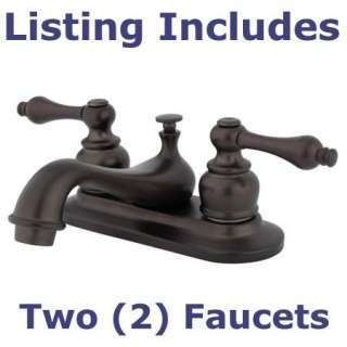 Oil Rubbed Bronze 4” Centerset Faucet   Lot Of Two (2)  