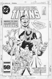 NEW TEEN TITANS #56 cover, Cyborg origin, Fearsome Five  