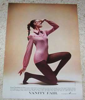 Vintage ad Vanity Fair square dance checks bodysuit AD  