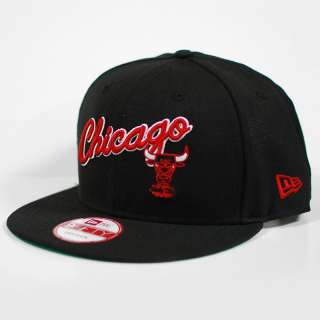 CHICAGO BULLS New Era Script CHICAGO Snapback Hat  