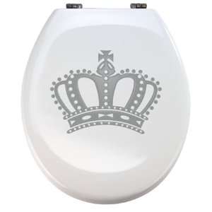 Aufkleber SILBER Krone für Pressalit WC Toiletten Deckel NEU 2011 