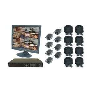  As Seen On TV 8CH EMBEDDED DVR COMPLETE SYSTEM 8 WIRED 